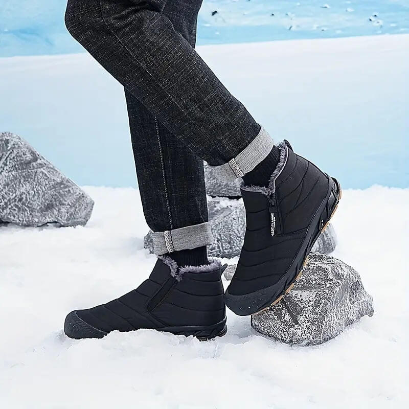Herren Winterschuhe Gefüttert Mit Reißverschluss