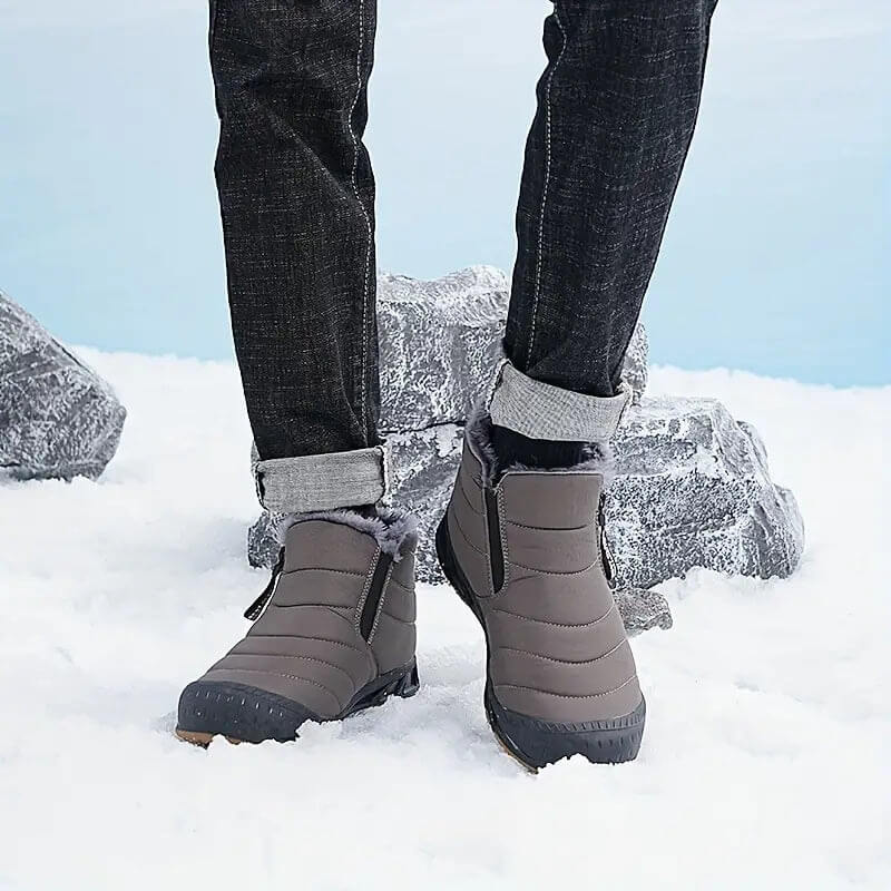 Herren Winterschuhe Gefüttert Mit Reißverschluss