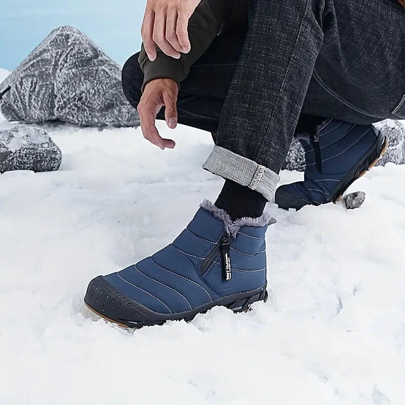 Herren Winterschuhe Gefüttert Mit Reißverschluss