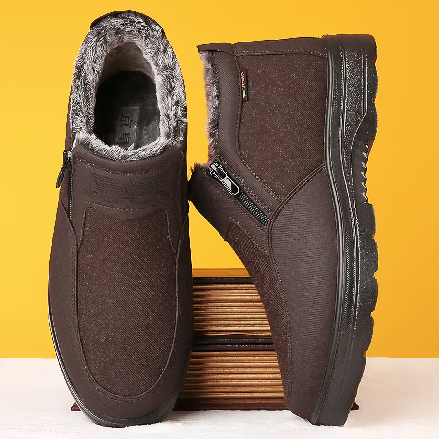 Herren Winterschuhe Mit Reißverschluss Und Futter | Winter