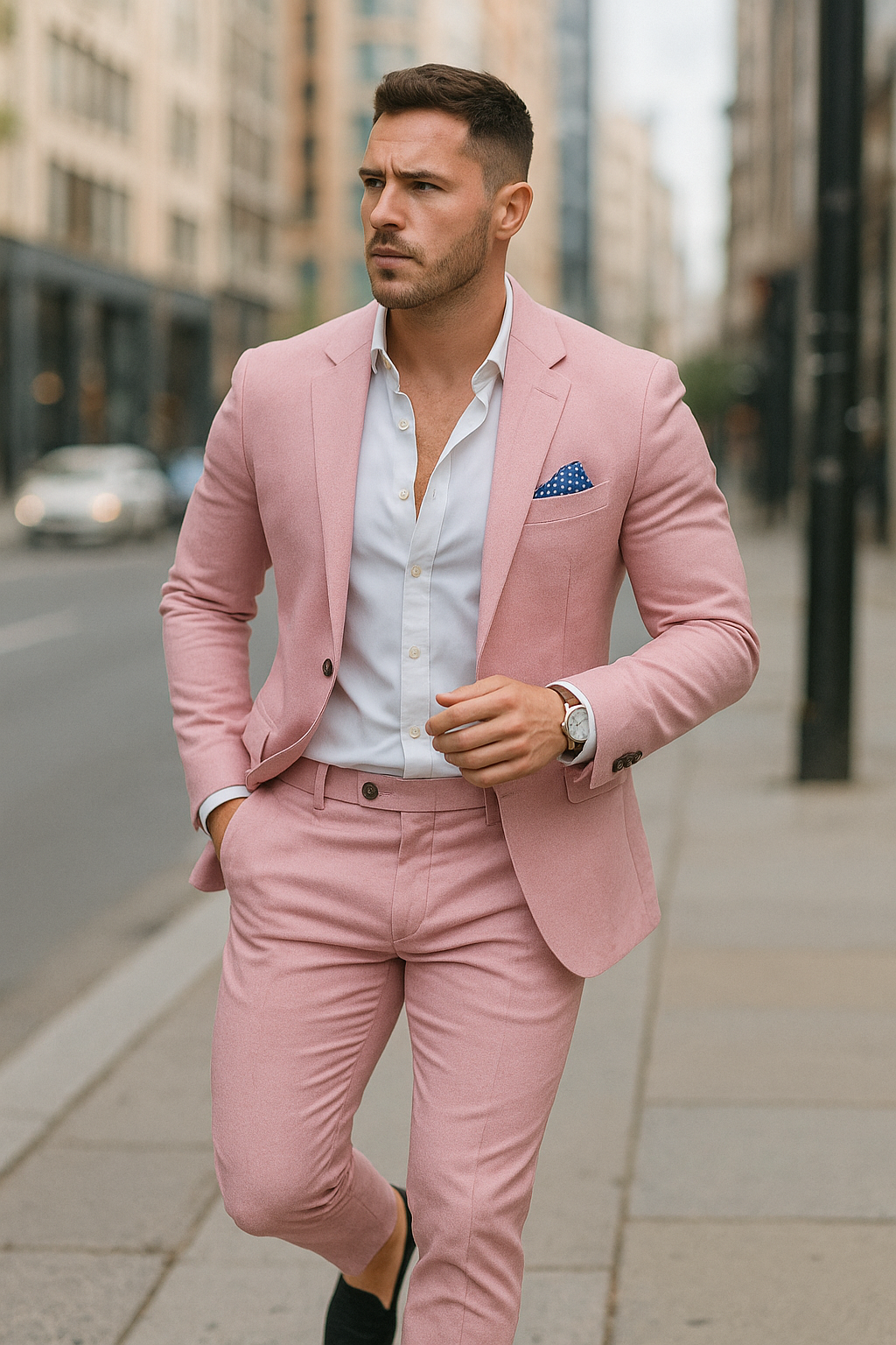 Kenneth – Slim-Fit Anzug mit schmalem Revers und modernem Schnitt