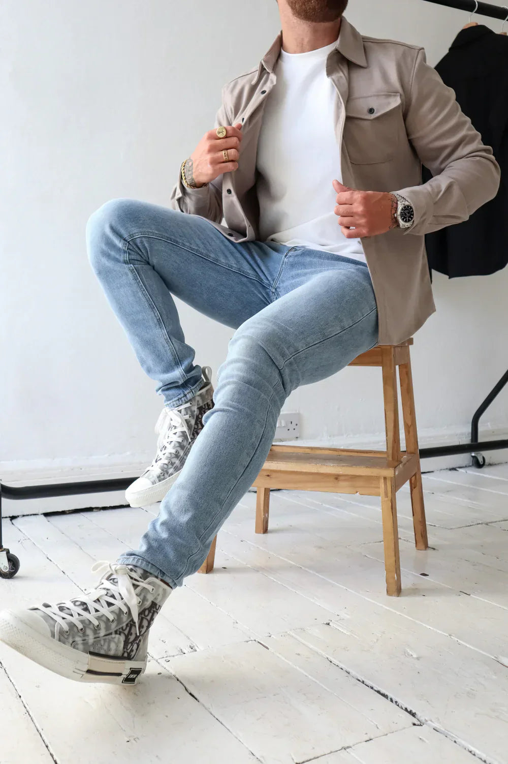 Peter – Overshirt mit Brusttasche und klassischem Kragen