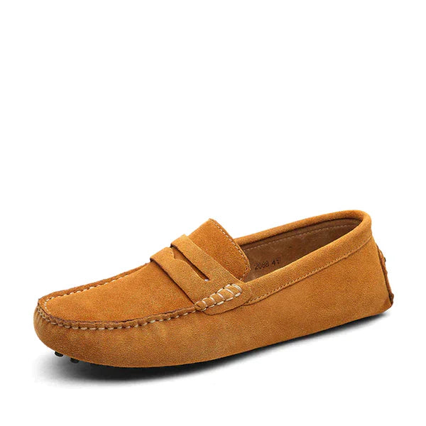 Luca - Mokassin aus Wildleder mit Penny-Loafer-Design