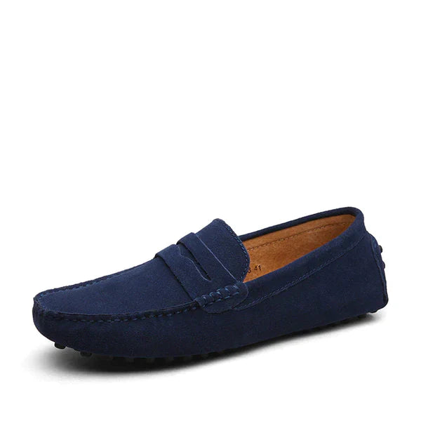 Luca - Mokassin aus Wildleder mit Penny-Loafer-Design