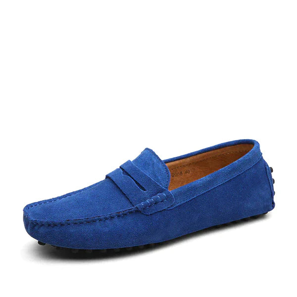 Luca - Mokassin aus Wildleder mit Penny-Loafer-Design