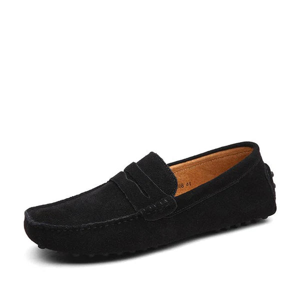 Luca - Mokassin aus Wildleder mit Penny-Loafer-Design