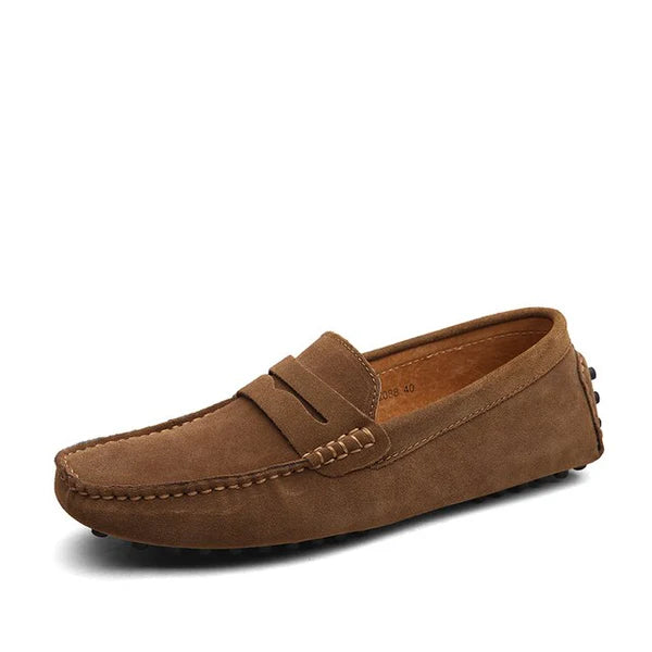 Luca - Mokassin aus Wildleder mit Penny-Loafer-Design