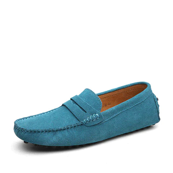 Luca - Mokassin aus Wildleder mit Penny-Loafer-Design
