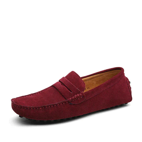 Luca - Mokassin aus Wildleder mit Penny-Loafer-Design