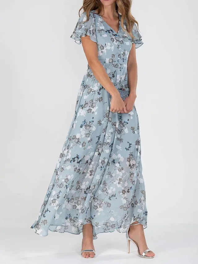 Mira | Damen Elegant Zeitlos Midikleid | Midi