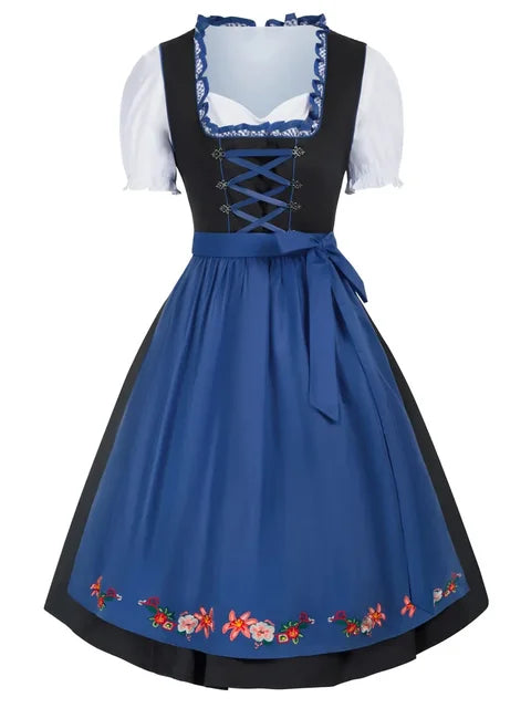 Oktoberfest Damen Dirndl Mit Schürze Und Stickerei | Tracht
