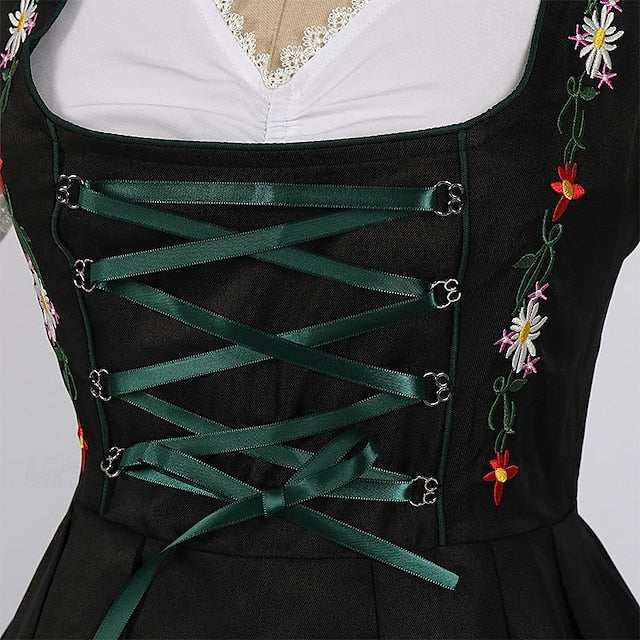 Oktoberfest Damen Dirndl Mit Stickerei Und Schürze | Tracht