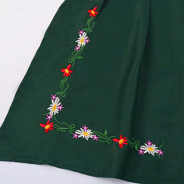 Oktoberfest Damen Dirndl Mit Stickerei Und Schürze | Tracht
