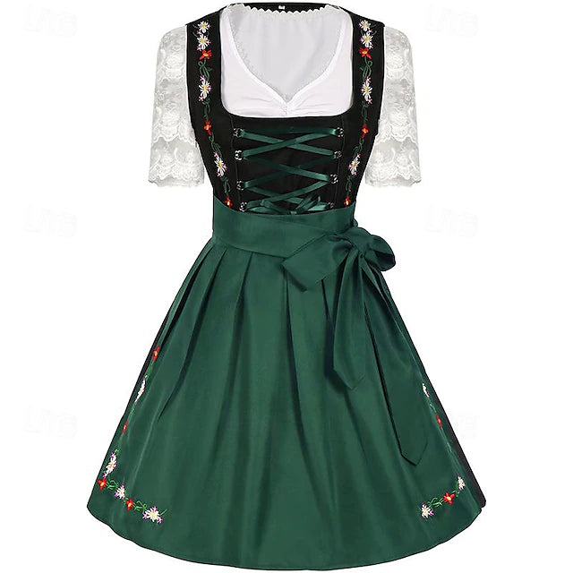 Oktoberfest Damen Dirndl Mit Stickerei Und Schürze | Tracht