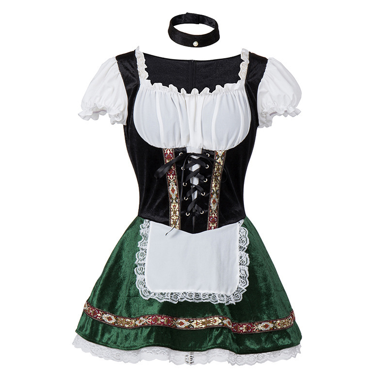 Oktoberfest Damen Kleid Mit Schürze Und Schnürung | Dirndl