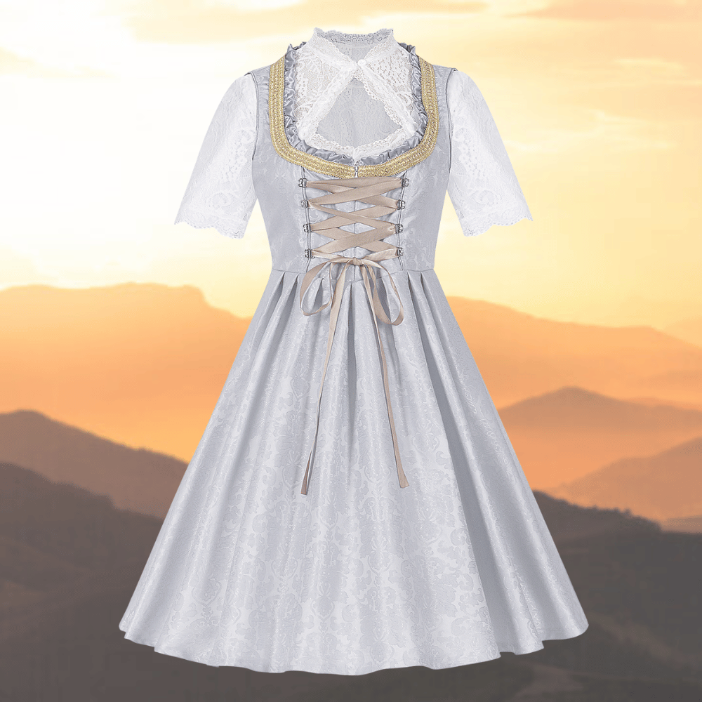 Oktoberfest Damen Kleid Mit Schürze Und Spitze | Tracht