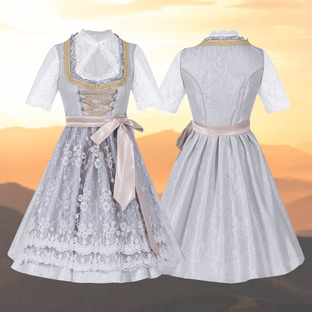 Oktoberfest Damen Kleid Mit Schürze Und Spitze | Tracht