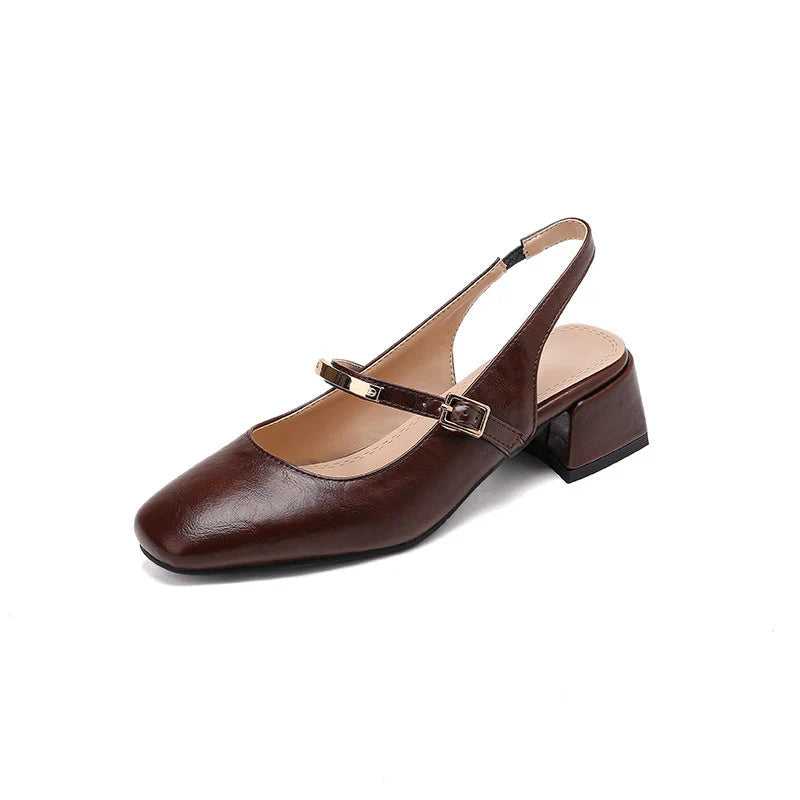 Oktoberfest-Slingbacks Dirndl Schuhe | Riemchen