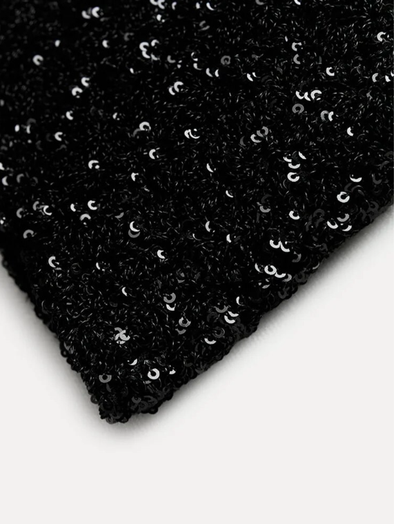 Seraphina | Damen Glitzerndes Funkelndes Mini-Kleid | Party