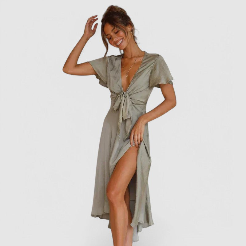 Sigrid | Elegantes A-Linien Kleid mit Spitzen-Details