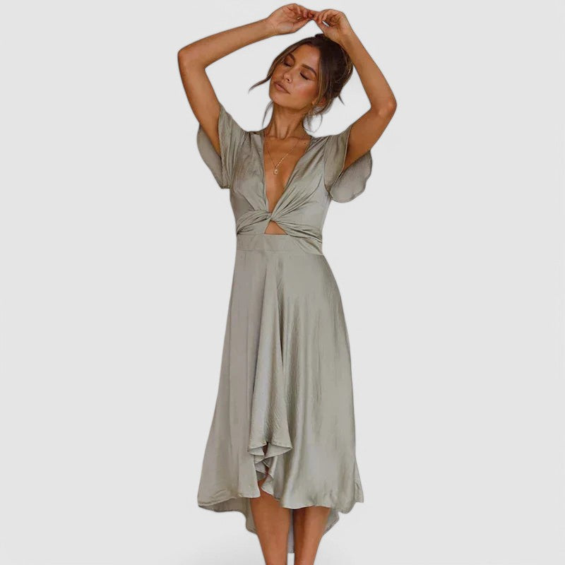 Sigrid | Elegantes A-Linien Kleid mit Spitzen-Details