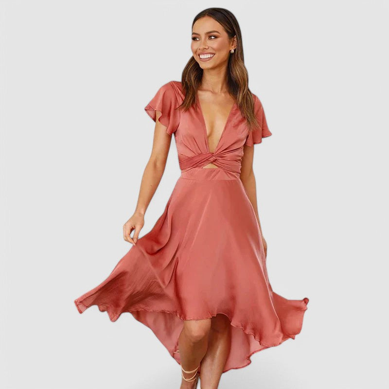 Sigrid | Elegantes A-Linien Kleid mit Spitzen-Details