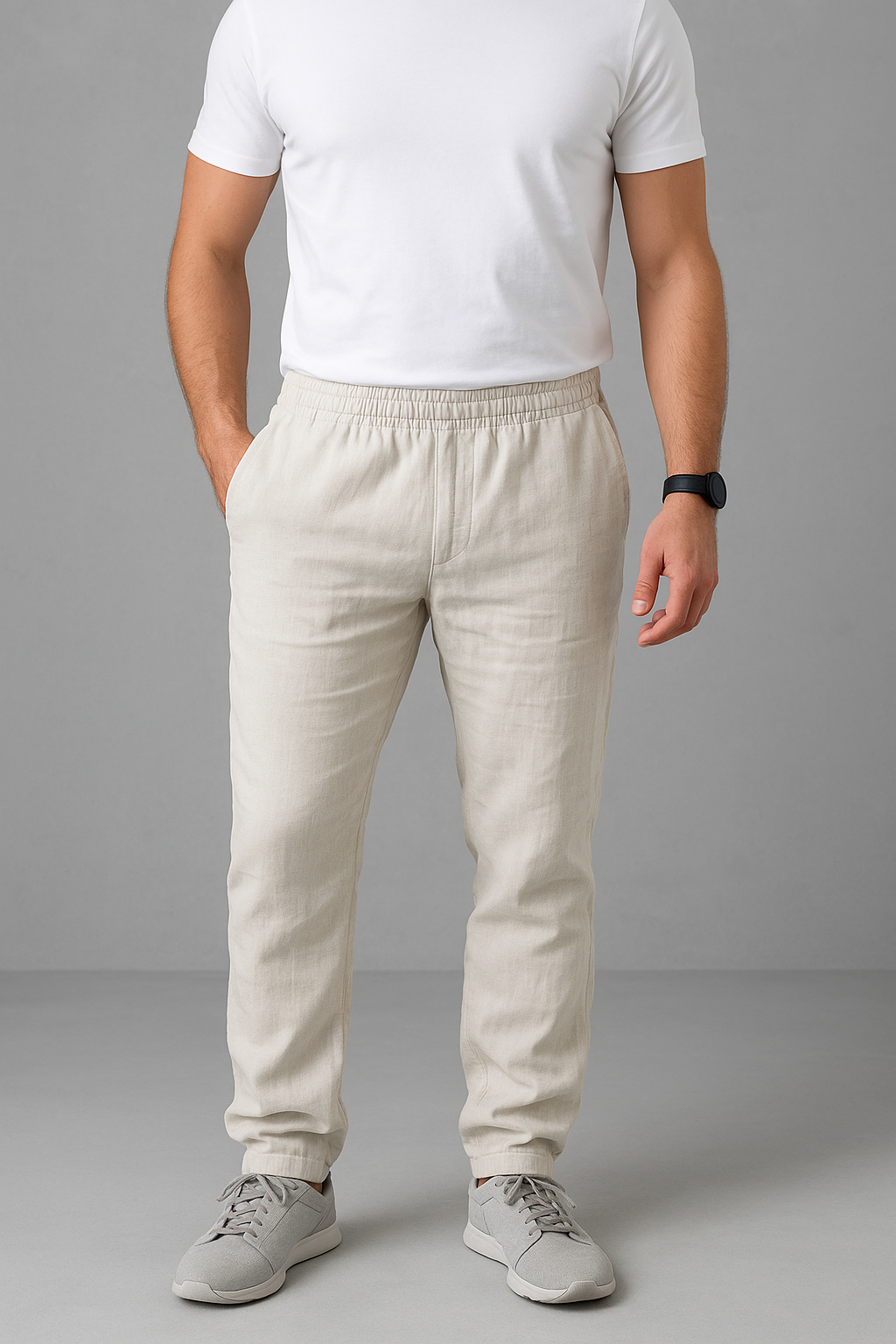 Valentin | Herren Luftig Sommer Hose | Entspannt