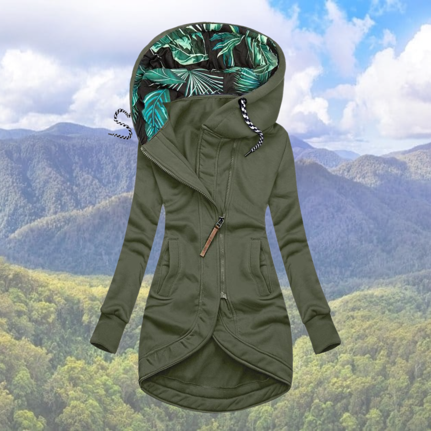 Wander Regenjacke Damen Mit Kapuze Und Reißverschluss | Lange