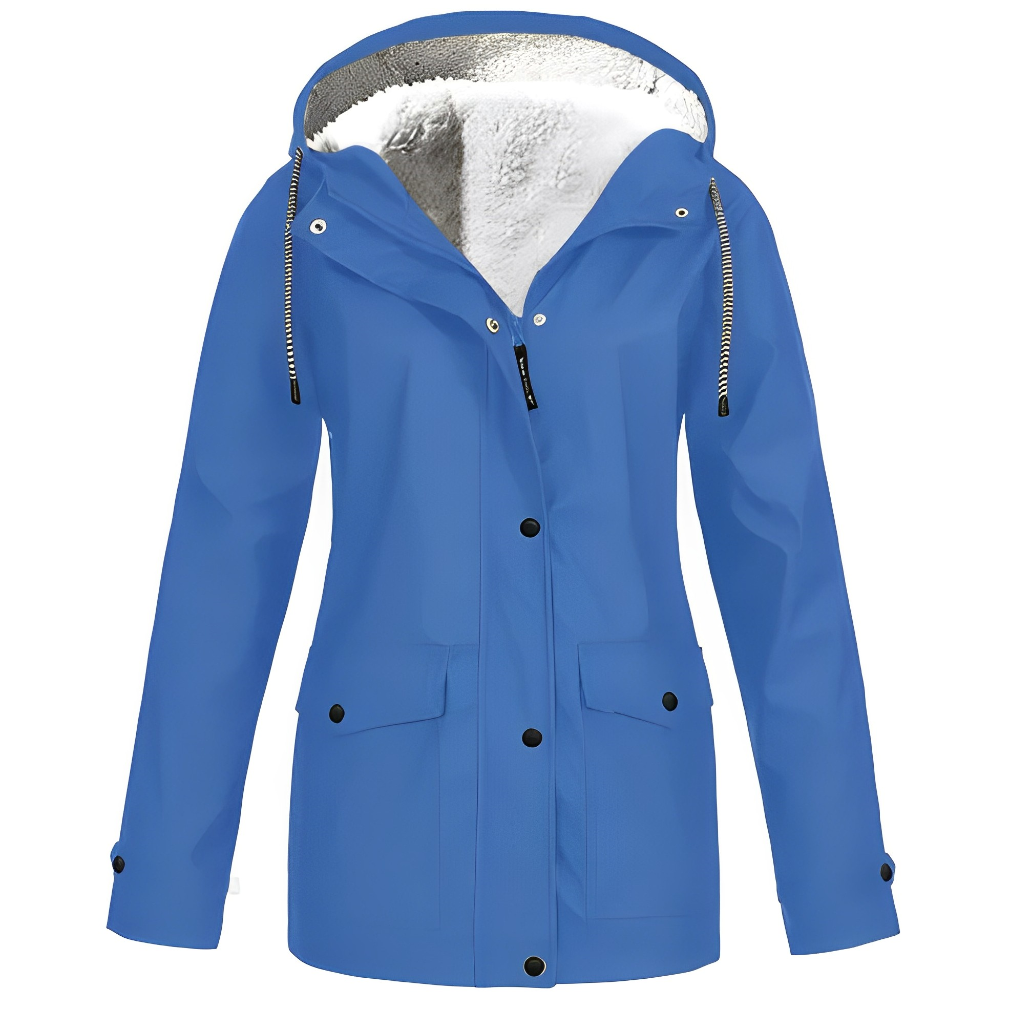 Winter Regenjacke Damen Mit Fleecefutter Und Kapuze | Warme