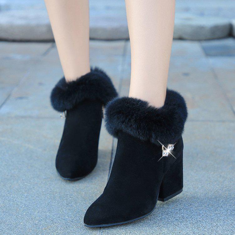 Winterstiefel Damen Mit Absatz Und Reißverschluss | Winter