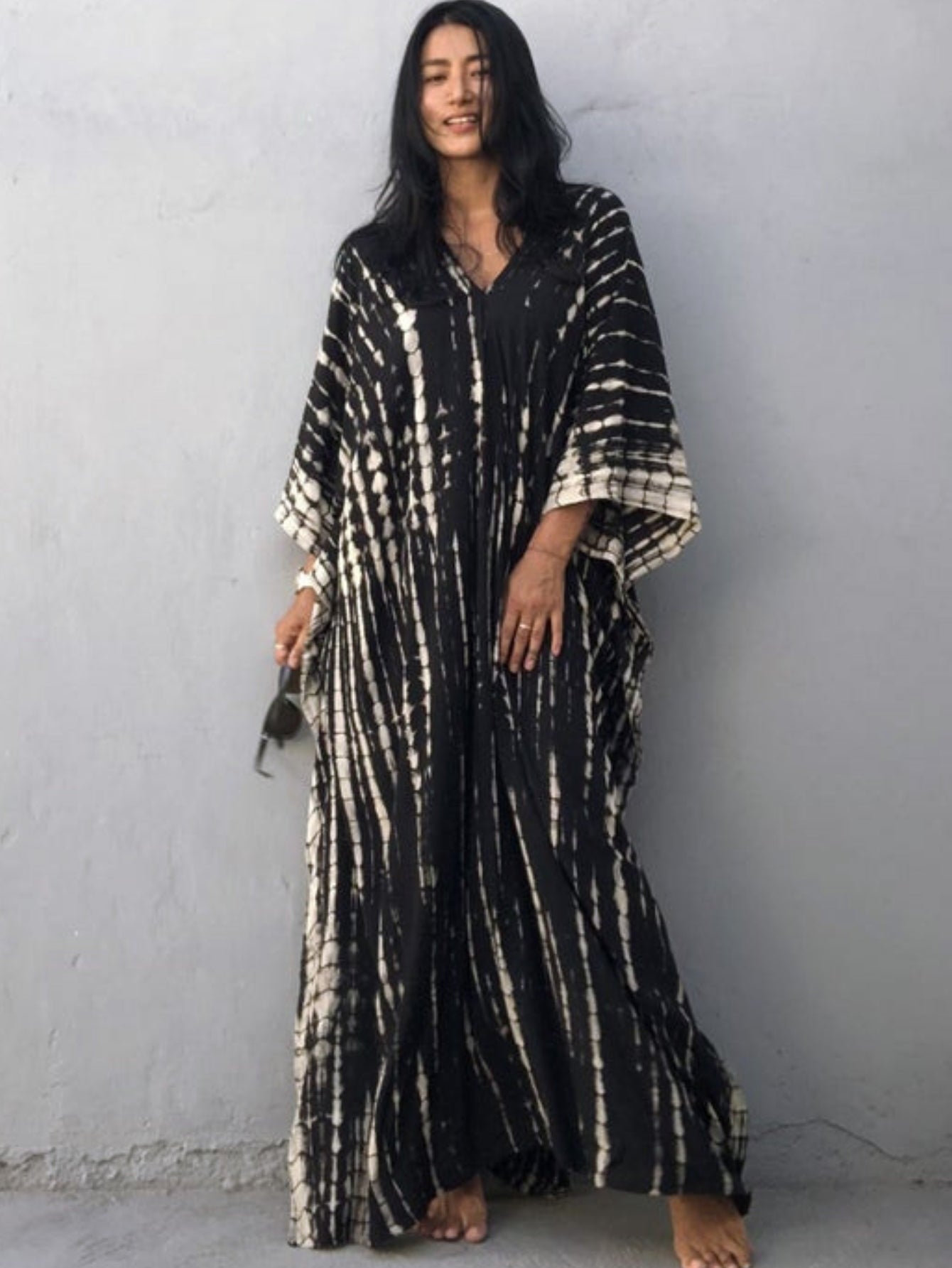 Yara | Damen Bohemian Tie-Dye Kaftan | Maxi