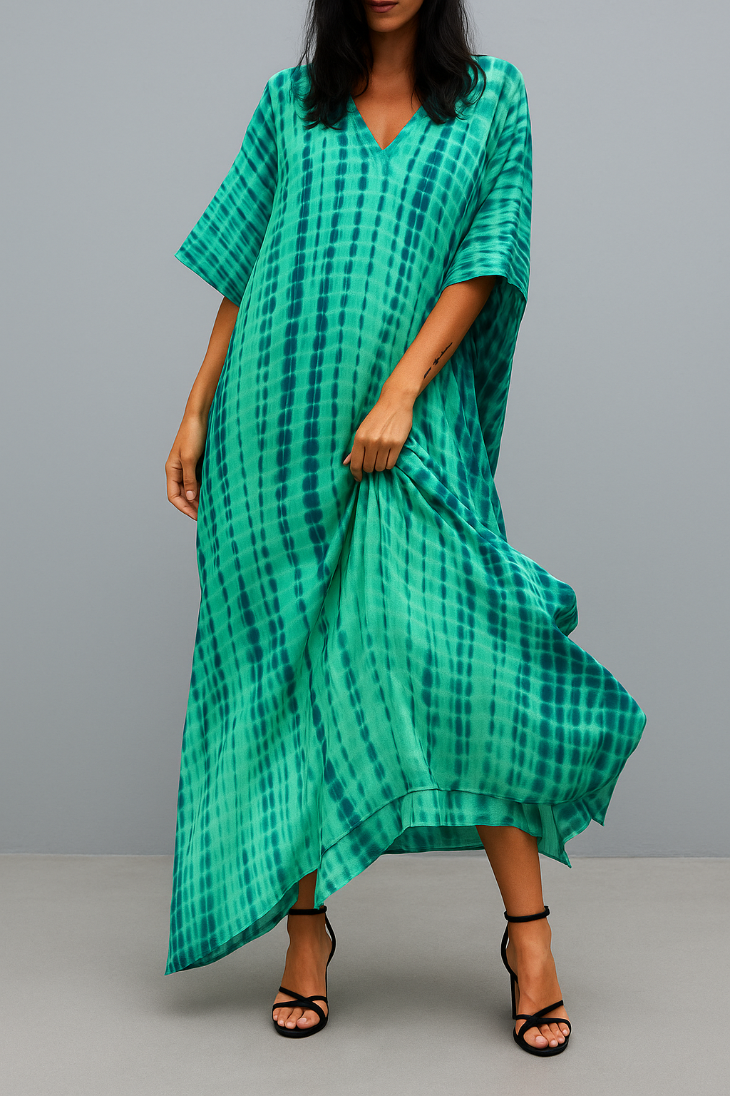 Yara | Damen Bohemian Tie-Dye Kaftan | Maxi